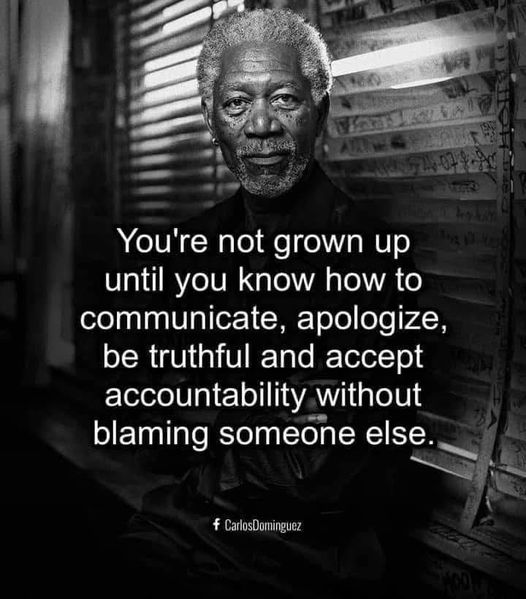 A powerful reminder about maturity and owning your truth.