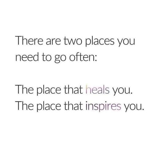 Find your sanctuary and your spark—those are the places that fuel your soul.