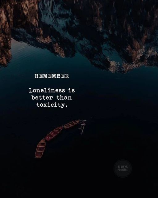 Choosing peace over toxic company is a step toward self-respect.