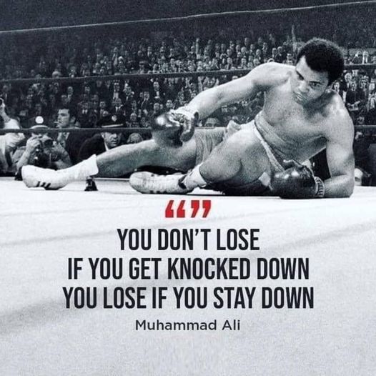 Victory lies in rising every time you fall.